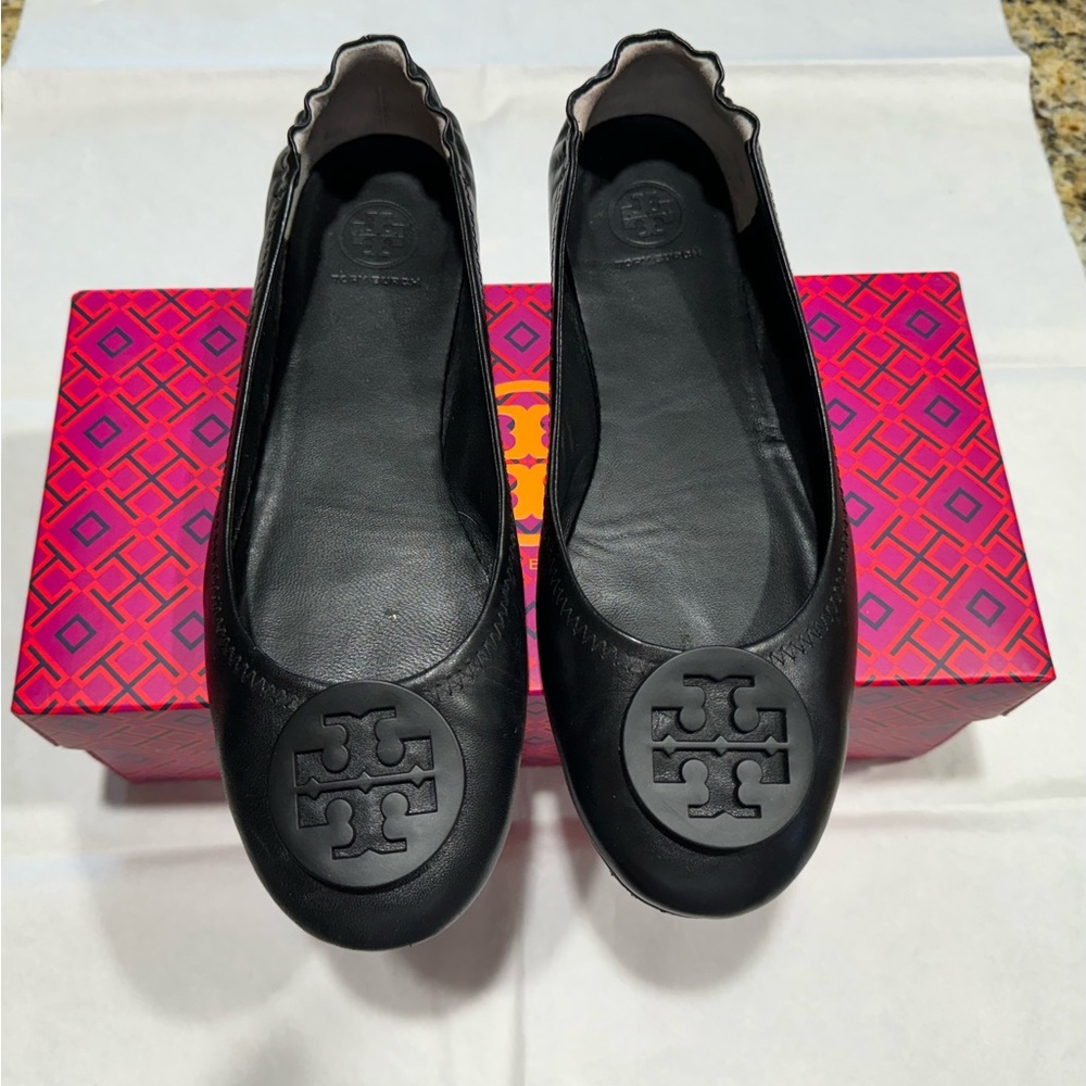 Tory Burch black nappa leather